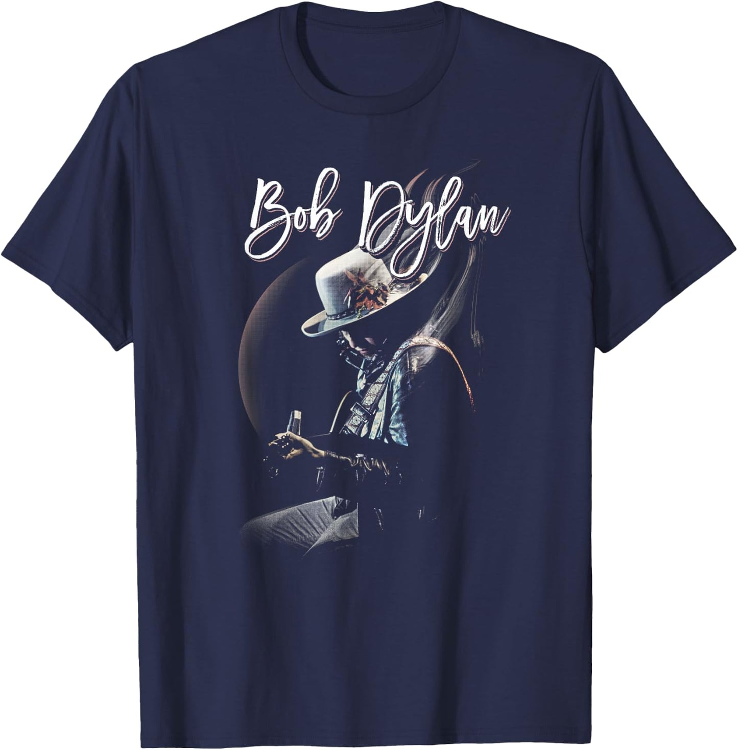 Bob Dylan Unreleased Black , Men's, Small, Short Sleeve, Classic Fit, , Imported T-Shirt - T-Shirt | Navy