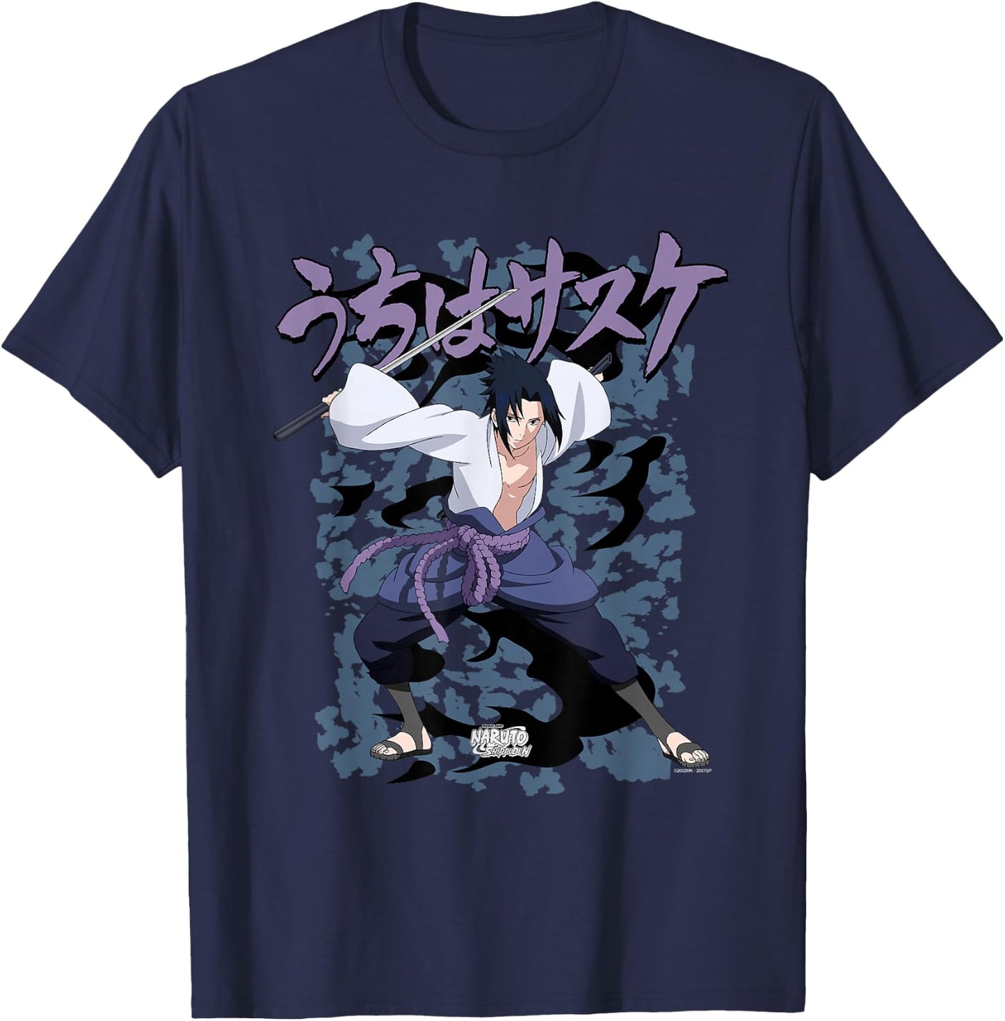 Naruto Shippuden Sasuke Curse T-Shirt - T-Shirt | Navy