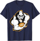 Gorilla Playing Football T-Shirt - T-Shirt | Navy