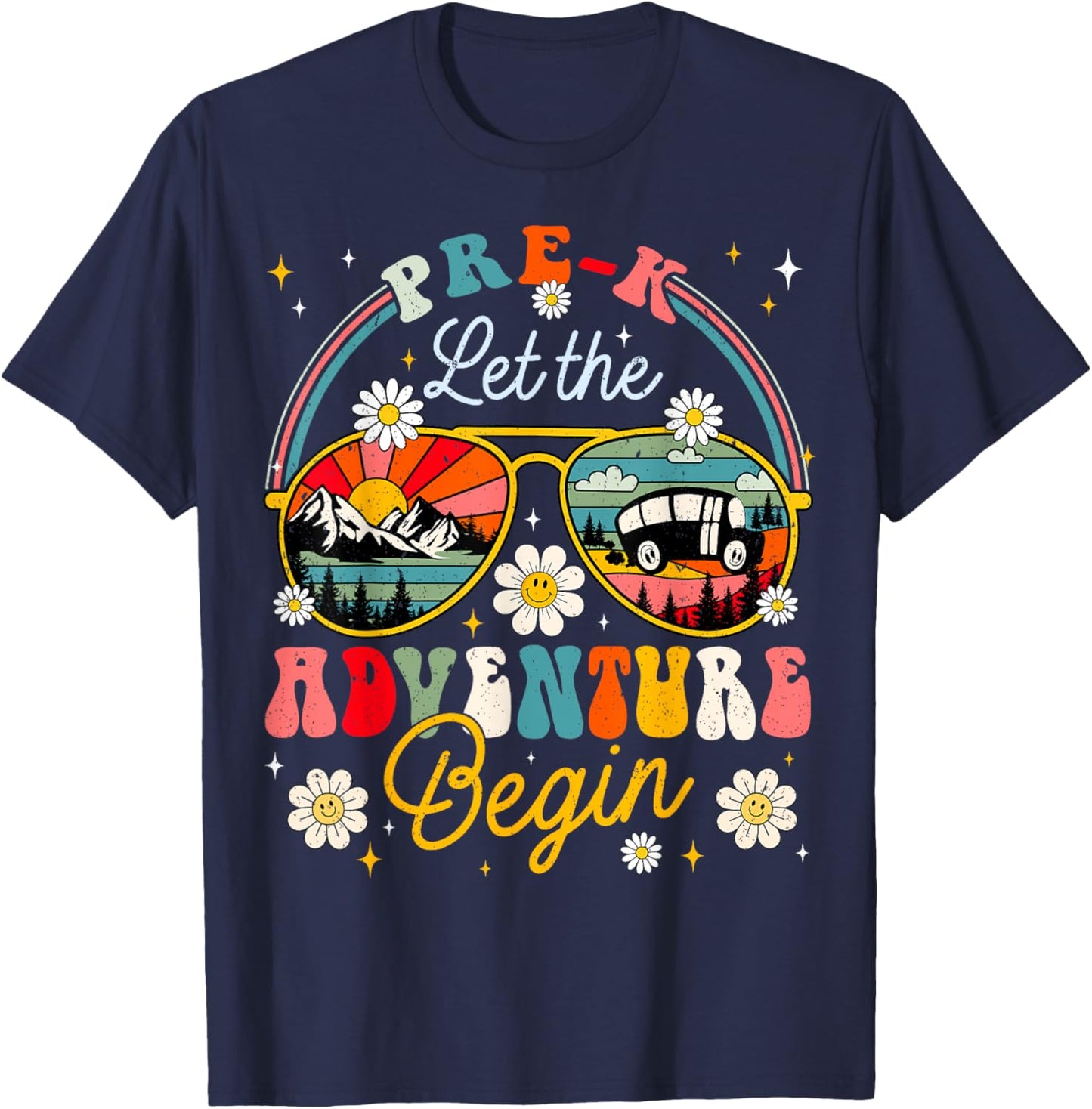 First Day Of Pre K Let The Adventure Begin Pre K Teacher Women T-Shirt - T-Shirt | Navy
