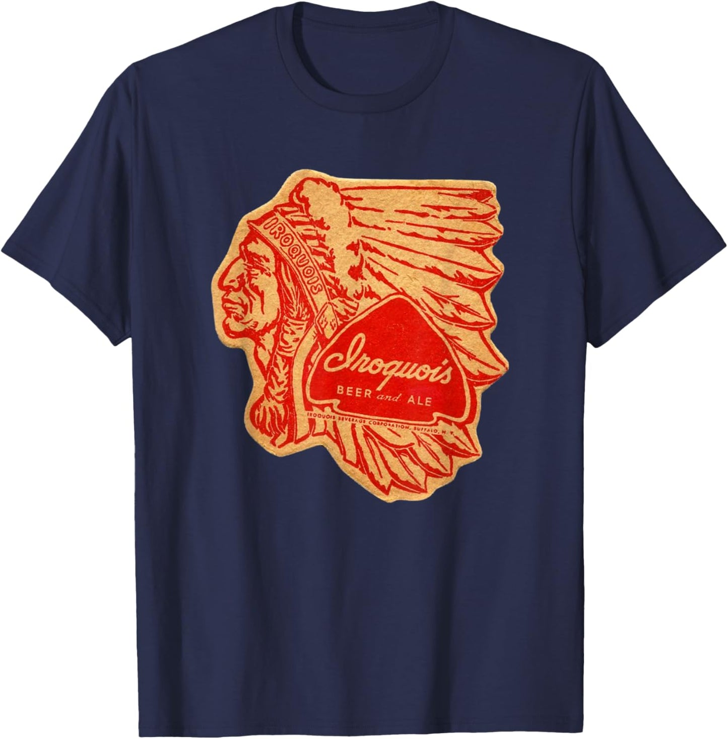 Iroquois Beer and Ale for Home Brewer T-Shirt - T-Shirt | Navy