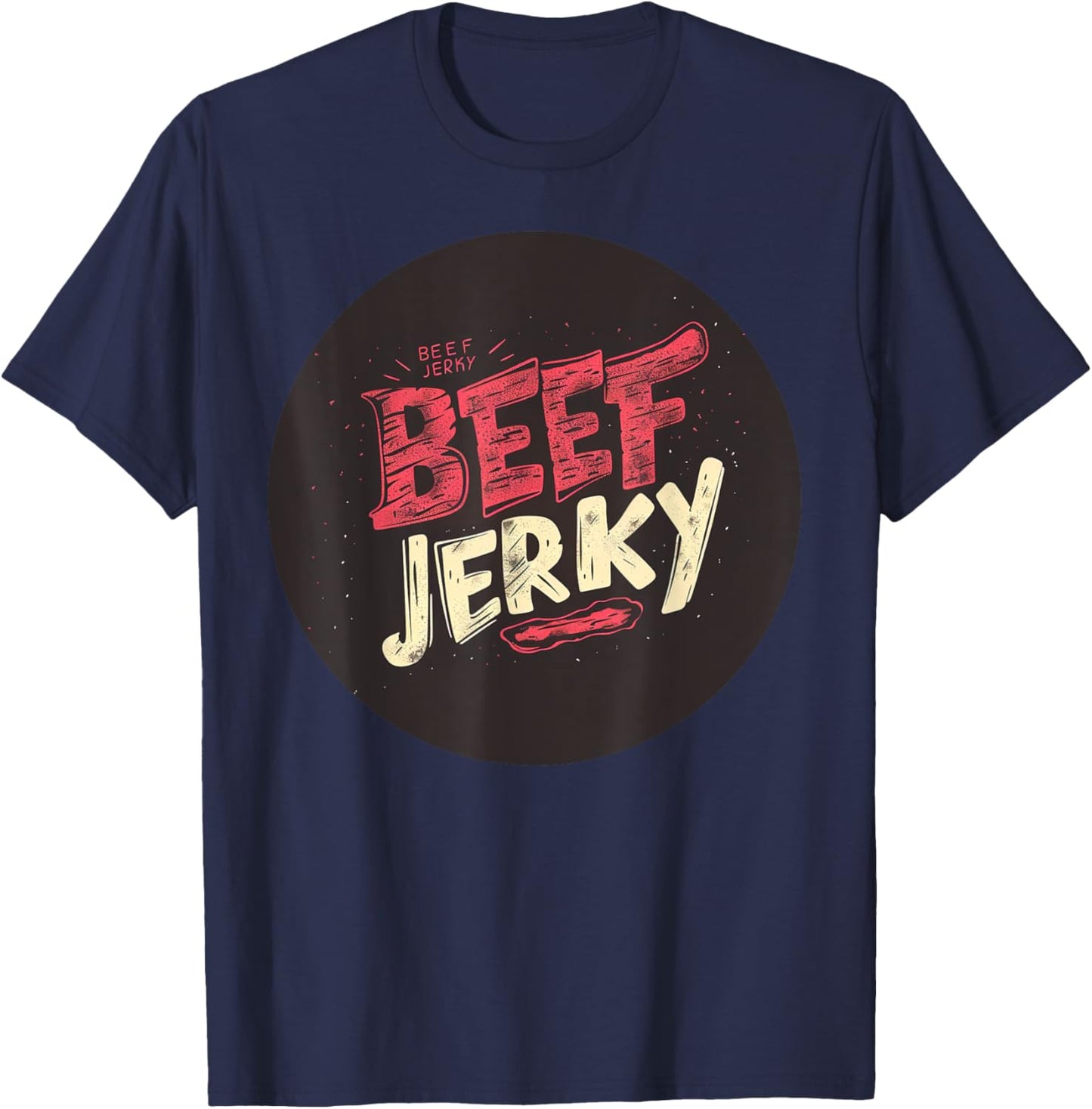 Nice Beef Jerky Stamp Costume for Meat Lovers T-Shirt - T-Shirt | Navy
