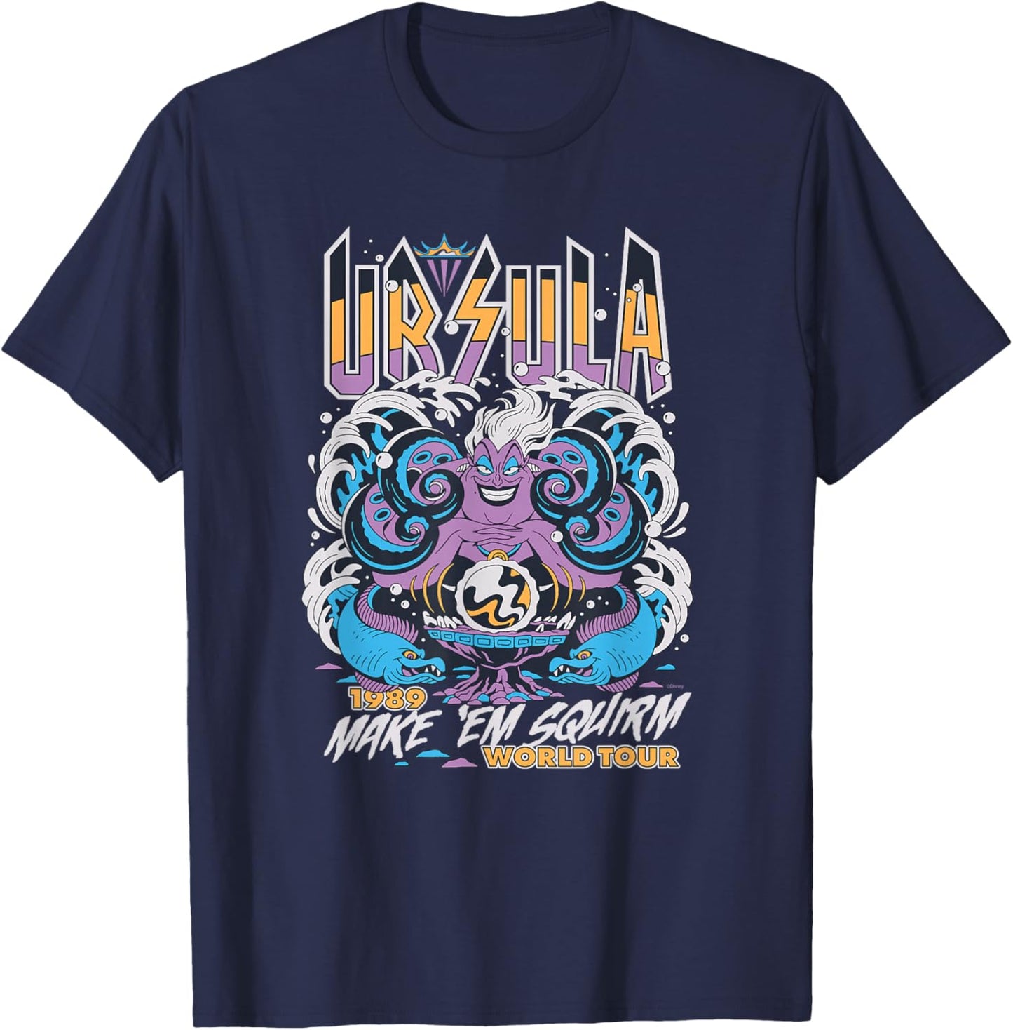 Disney Villains The Little Mermaid Ursula World Tour Band T-Shirt - T-Shirt | Navy