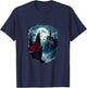 Gothic Tribute to Bram Stoker Dracula , Black, S T-Shirt - T-Shirt | Navy