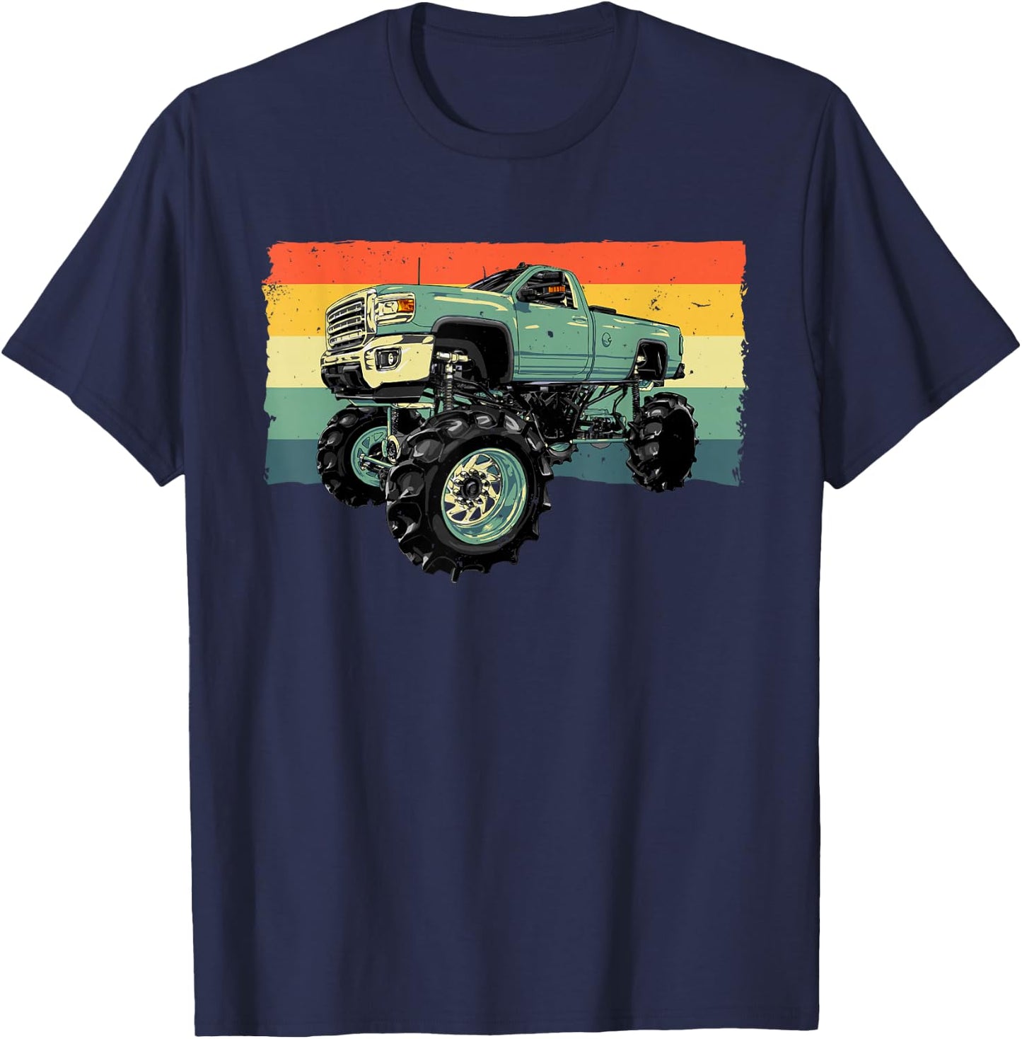 Cool Monster Truck Women Toddler Big Monster Trucks T-Shirt - T-Shirt | Navy