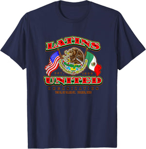 Latins United Toledo Ohio 02 T-Shirt - T-Shirt | Navy