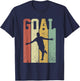 Vintage Retro Classic Soccer Player Goal Celebration T-Shirt - T-Shirt | Navy