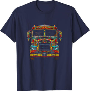 Urdu Truck, pakistan T-Shirt - T-Shirt | Navy