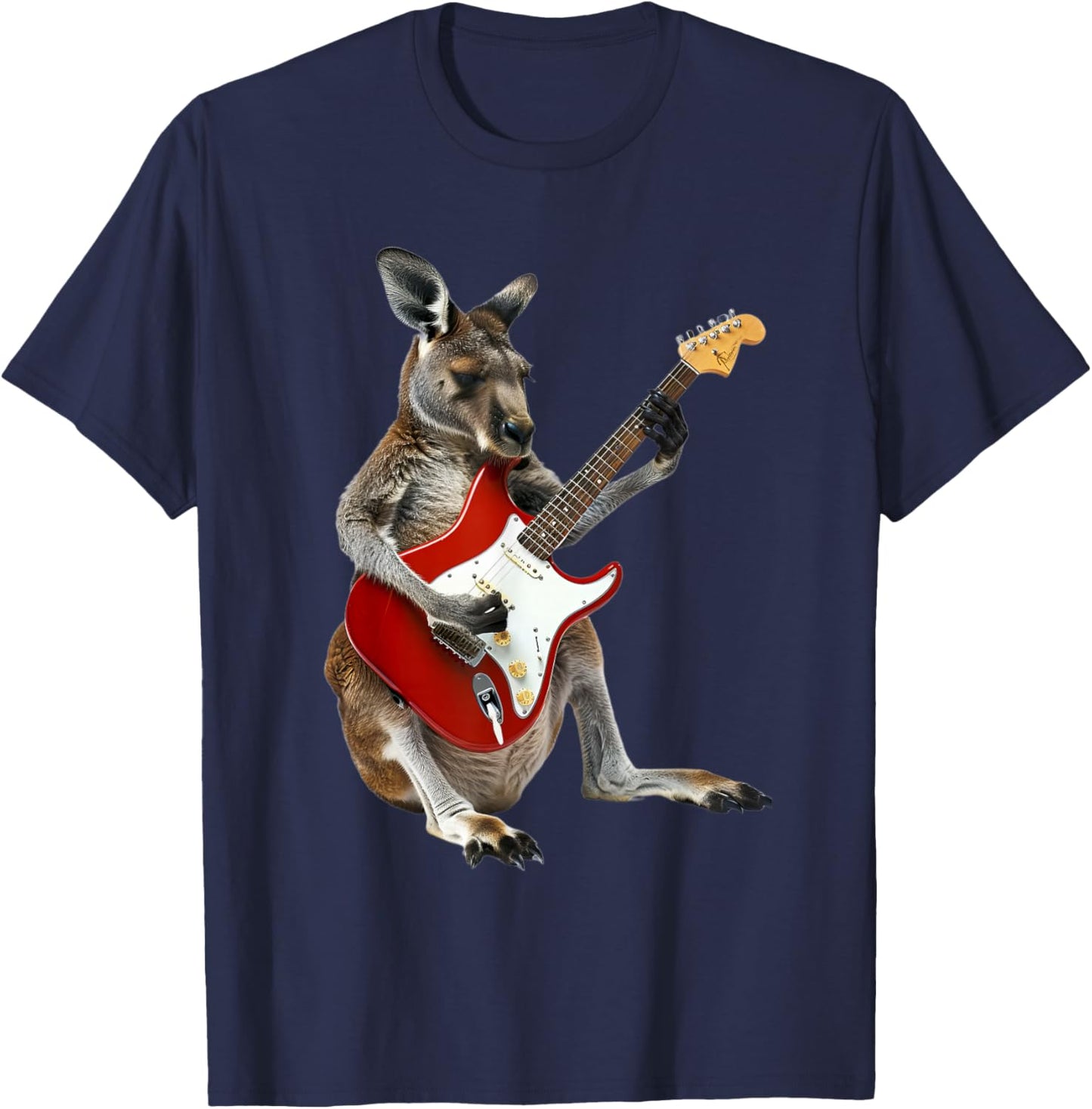 Kangaroo Guitar T-Shirt - T-Shirt | Navy