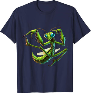 Praying Mantis Kung Fu | Fighting Insect Martial Arts T-Shirt - T-Shirt | Navy