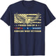 Proud Son Of A Korean War Veteran Military Vet's Child Gift T-Shirt - T-Shirt | Navy