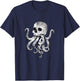 Sea Monster Kraken Gift Predator Skull Octopus T-Shirt - T-Shirt | Navy