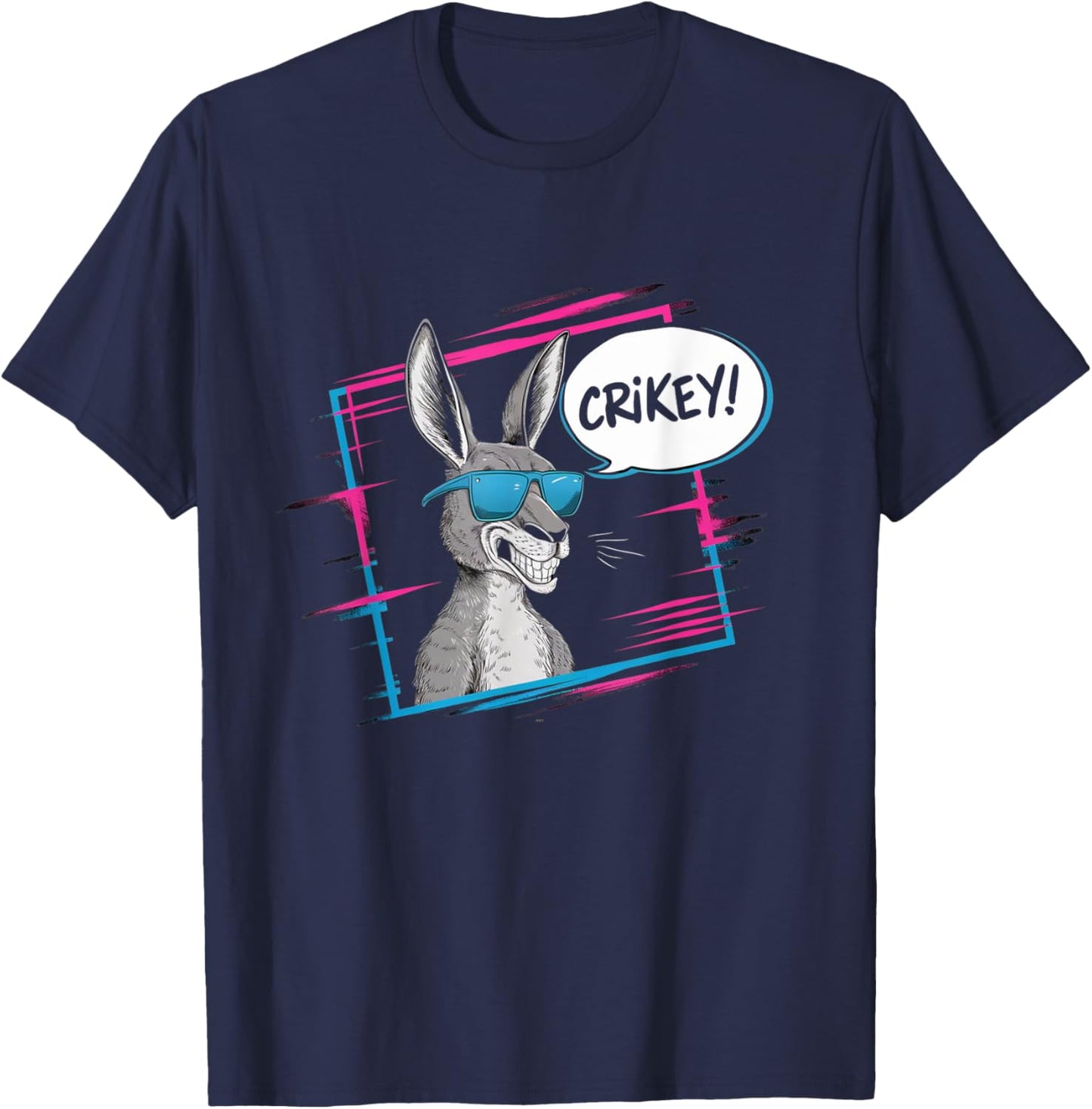 Crikey Australian Slang Product Funny Aussie Slang Down T-Shirt - T-Shirt | Navy