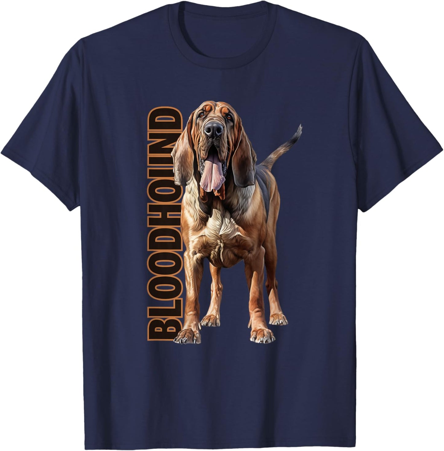Bloodhound Watercolor T-Shirt - T-Shirt | Navy