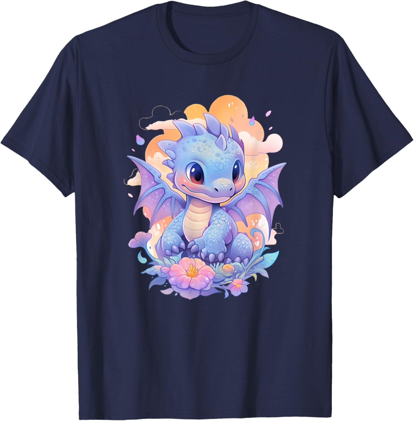 Cute Dragon funny Dragon lover baby T-Shirt - T-Shirt | Navy