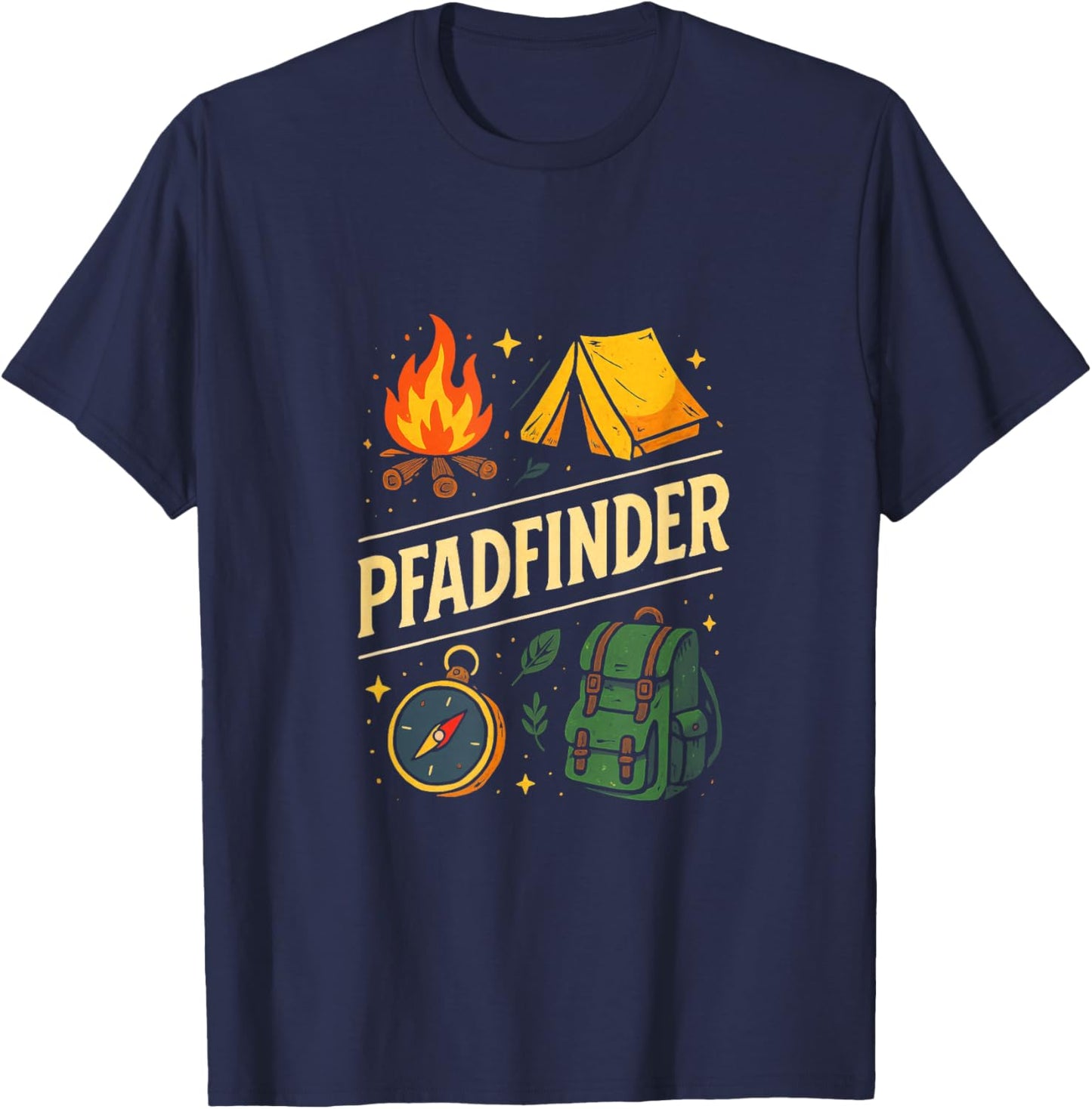 Pfadfinder - Pfadfinder Scout Camping Outdoor T-Shirt - T-Shirt | Navy
