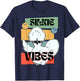 Retro Vintage Silkie Chicken Vibes for Farm Chick Hen Lovers T-Shirt - T-Shirt | Navy