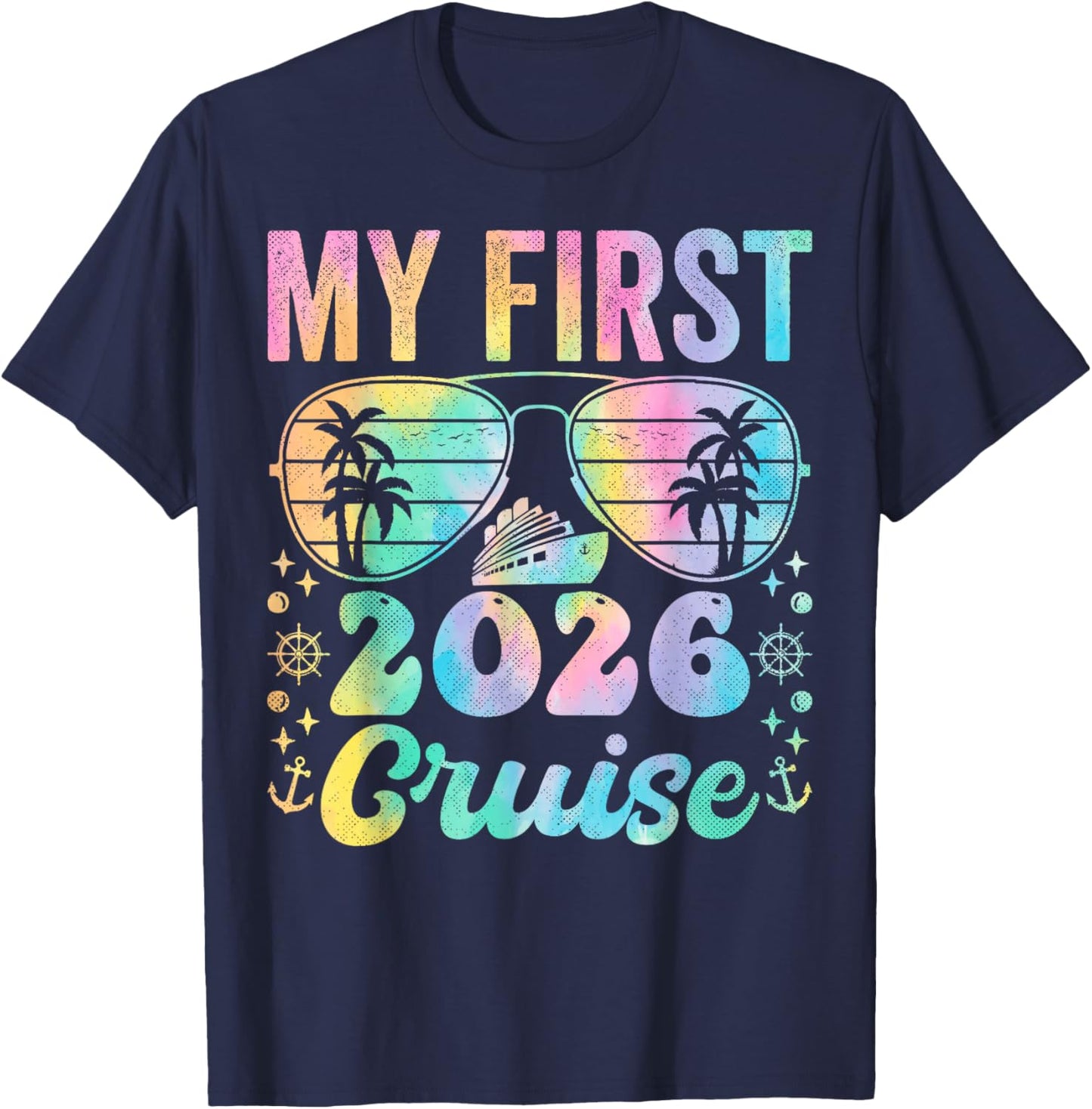 My First Cruise 2026 Vacation Matching Family Cruise Ship T-Shirt - T-Shirt | Navy