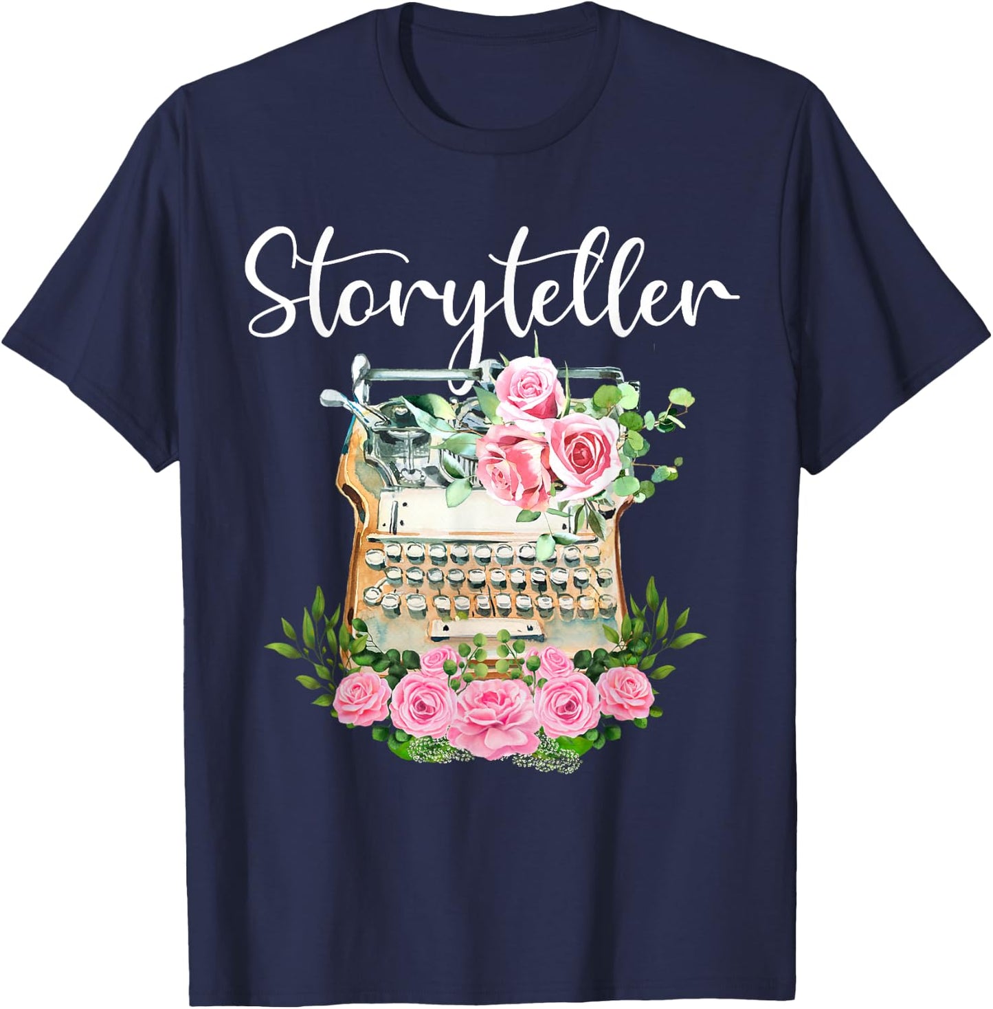Storyteller Writer Journalist Blogger Writing T-Shirt - T-Shirt | Navy