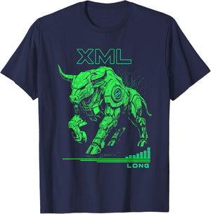 XML Stellar Lumens Long Trade Crypto Bullrun Signal T-Shirt - T-Shirt | Navy