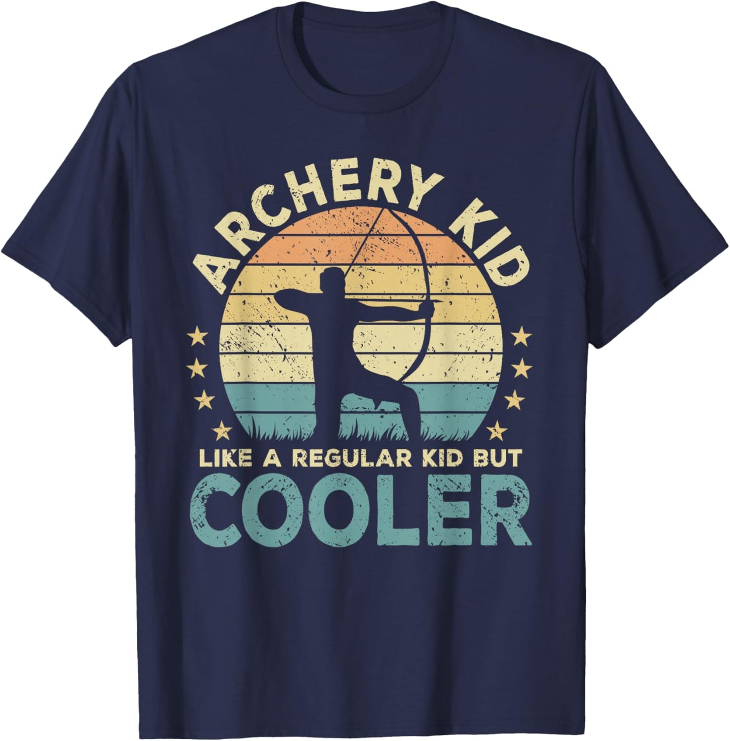Archery Kid Archer Funny Bow And Arrow T-Shirt - T-Shirt | Navy