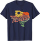 Texas TX State Map Pride Vintage T-Shirt - T-Shirt | Navy
