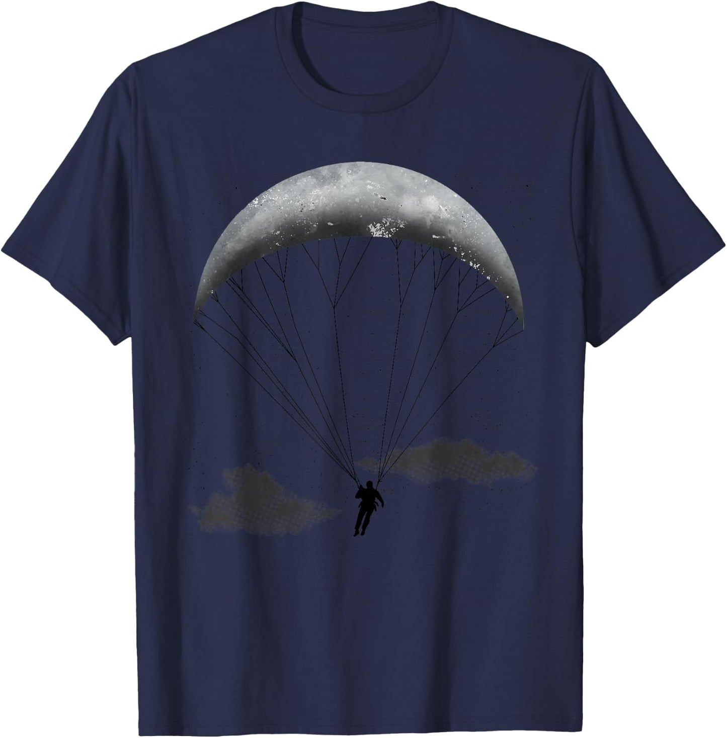 Paragliding Art Women Paraglide Paramotor Paraglider T-Shirt - T-Shirt | Navy