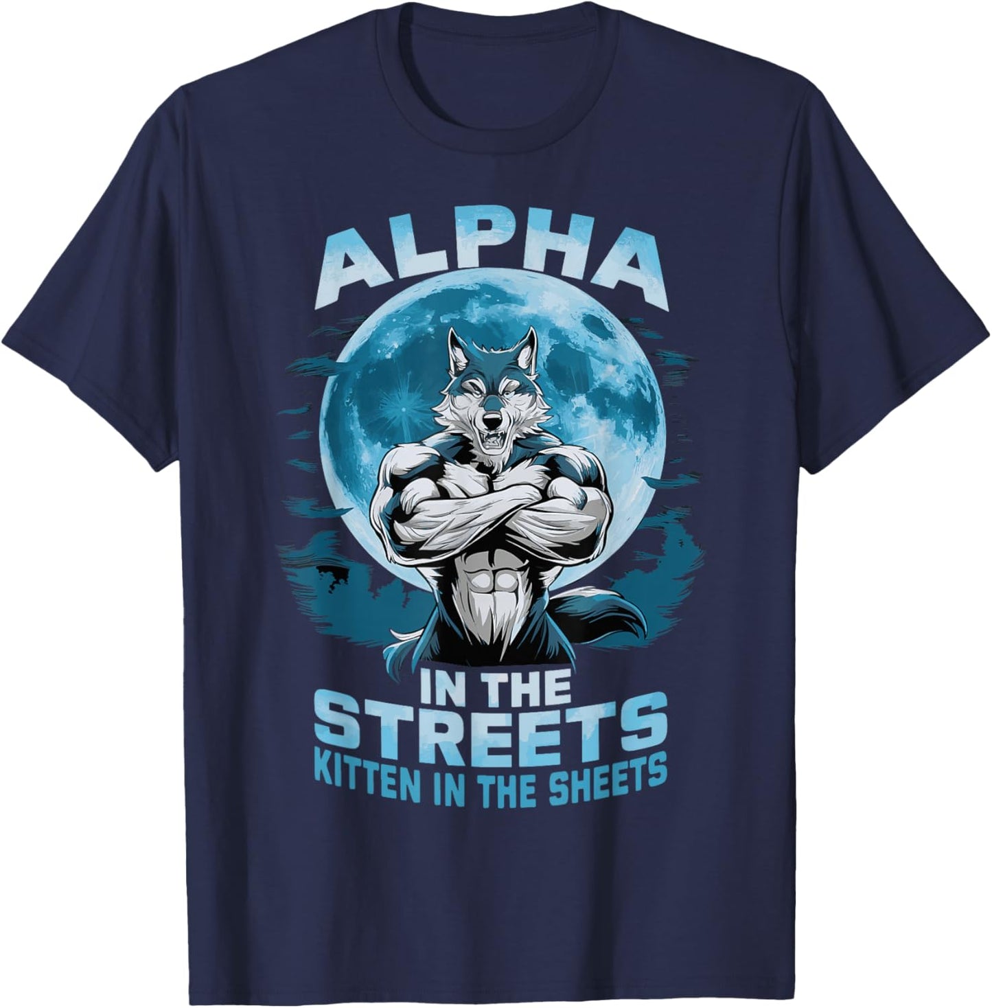 Alpha In The Streets Kitten In The Sheets T-Shirt - T-Shirt | Navy