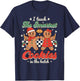 I Teach The Smartest Cookies In The Batch Teacher Christmas Women Kids T-Shirt - T-Shirt | Navy