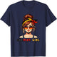 German Girl Deutsches Mädchen Deutschland Flagge T-Shirt - T-Shirt | Navy