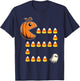 Funny Halloween Pumpkin Candy Corn Trick or Treat T-Shirt - T-Shirt | Navy