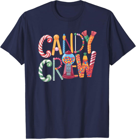Candy Land Candy Crew Decorations Sweetie Candy Squad T-Shirt - T-Shirt | Navy
