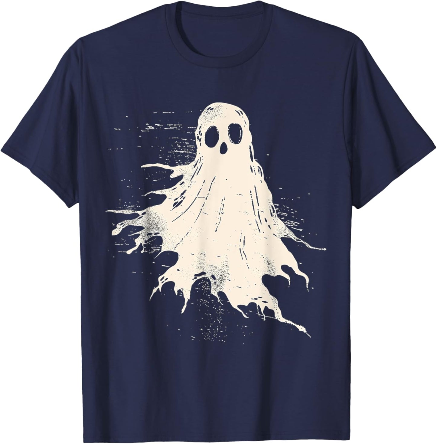 Ghost Costume Halloween Graphic Art Ghost T-Shirt - T-Shirt | Navy