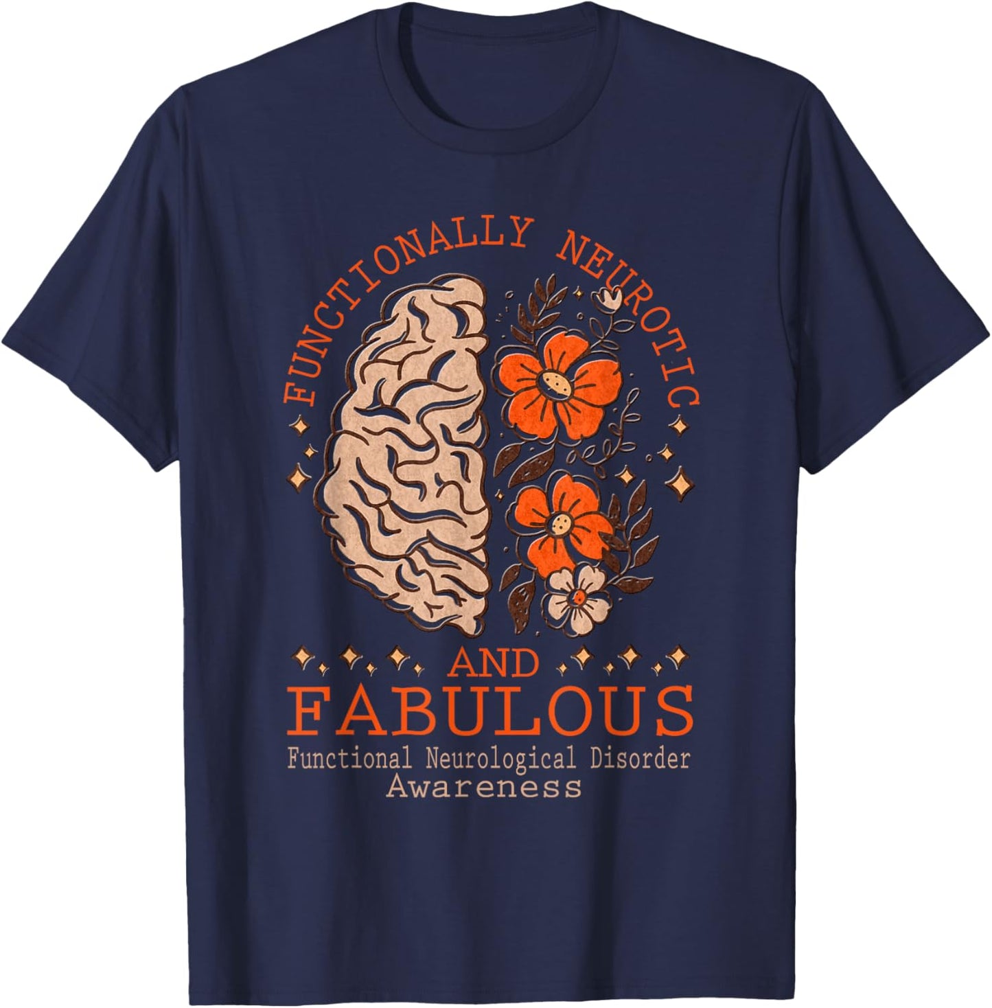 Functional Neurological Disorder Awareness T-Shirt - T-Shirt | Navy