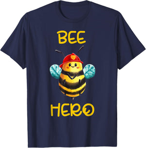 fleissige imker,Biene, bienen, honig, feuerwehr, Bee Hero T-Shirt - T-Shirt | Navy