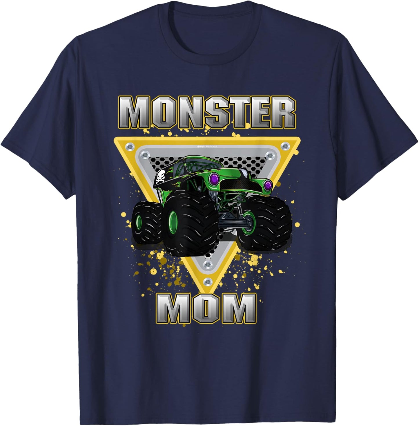 Monster Truck Mom T-Shirt - T-Shirt | Navy