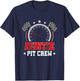 Auntie Pit Crew Race Car Birthday Party Racing Family T-Shirt - T-Shirt | Navy