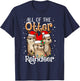 All of the Otter Reindeer Christmas Otters Santa Xmas Pajama T-Shirt - T-Shirt | Navy