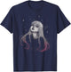 Sad Girl Demon Stars Pastel Goth Alt Pink Crying Aesthetic T-Shirt - T-Shirt | Navy