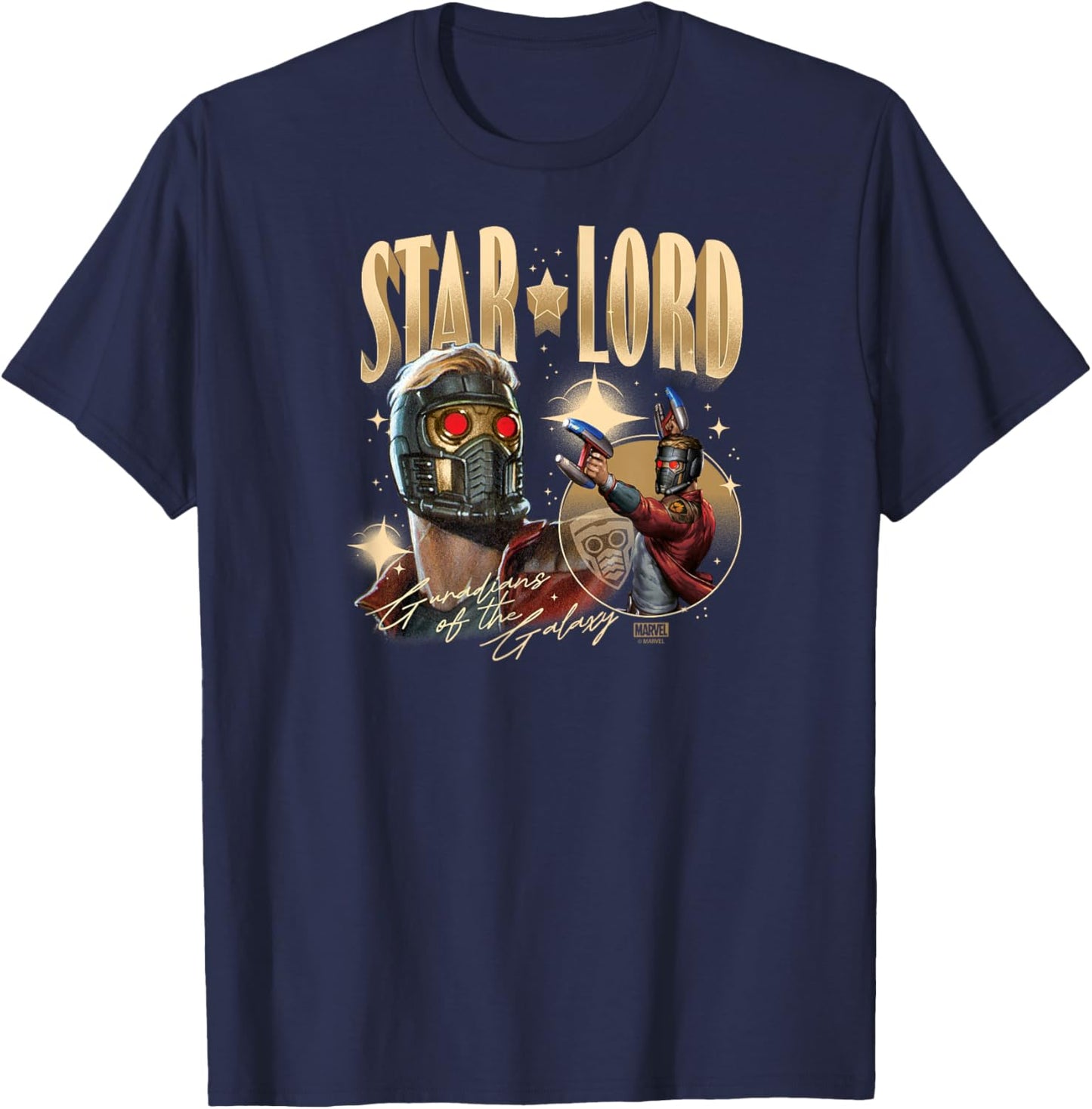 Guardians of The Galaxy - Star Lord Bootleg T-Shirt - T-Shirt | Navy