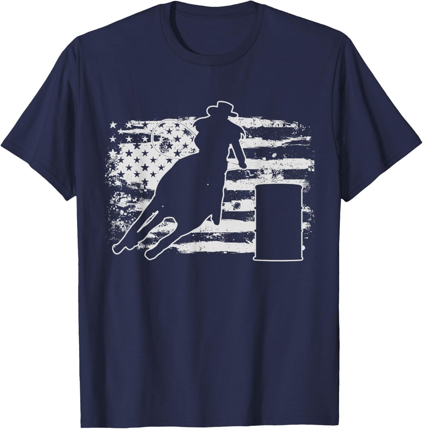 Barrel Racing Gift T-Shirt - T-Shirt | Navy