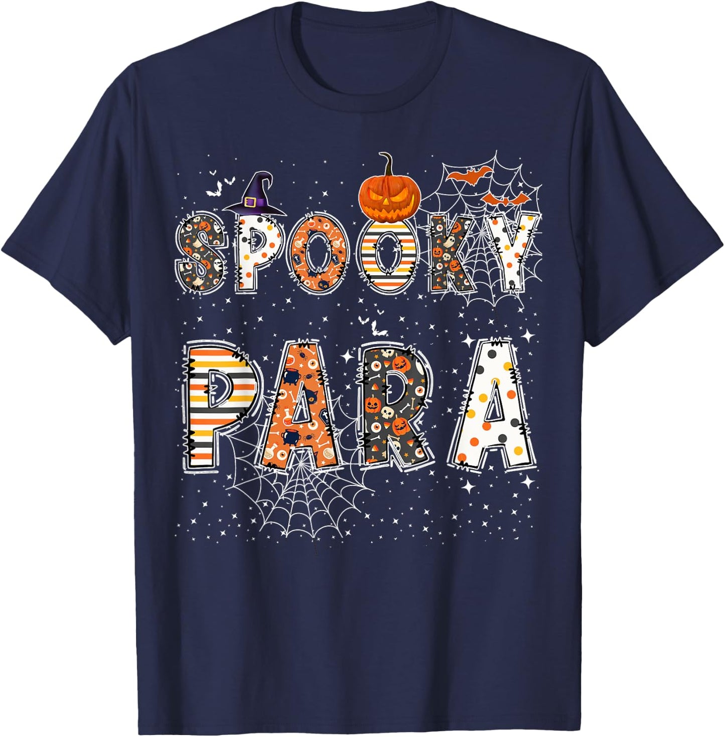 Spooky Paraprofessional Halloween Costume for Spooky Para T-Shirt - T-Shirt | Navy
