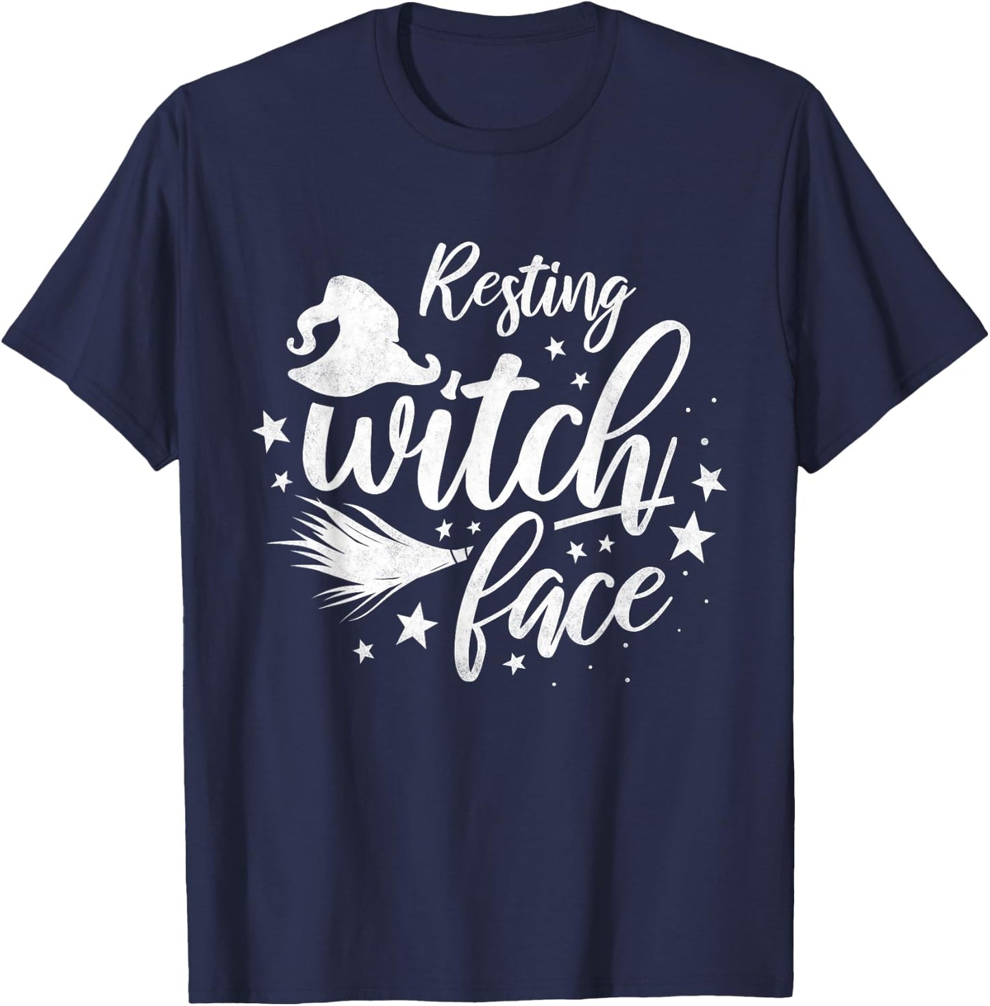 Resting Witch Face, Halloween T-Shirt - T-Shirt | Navy