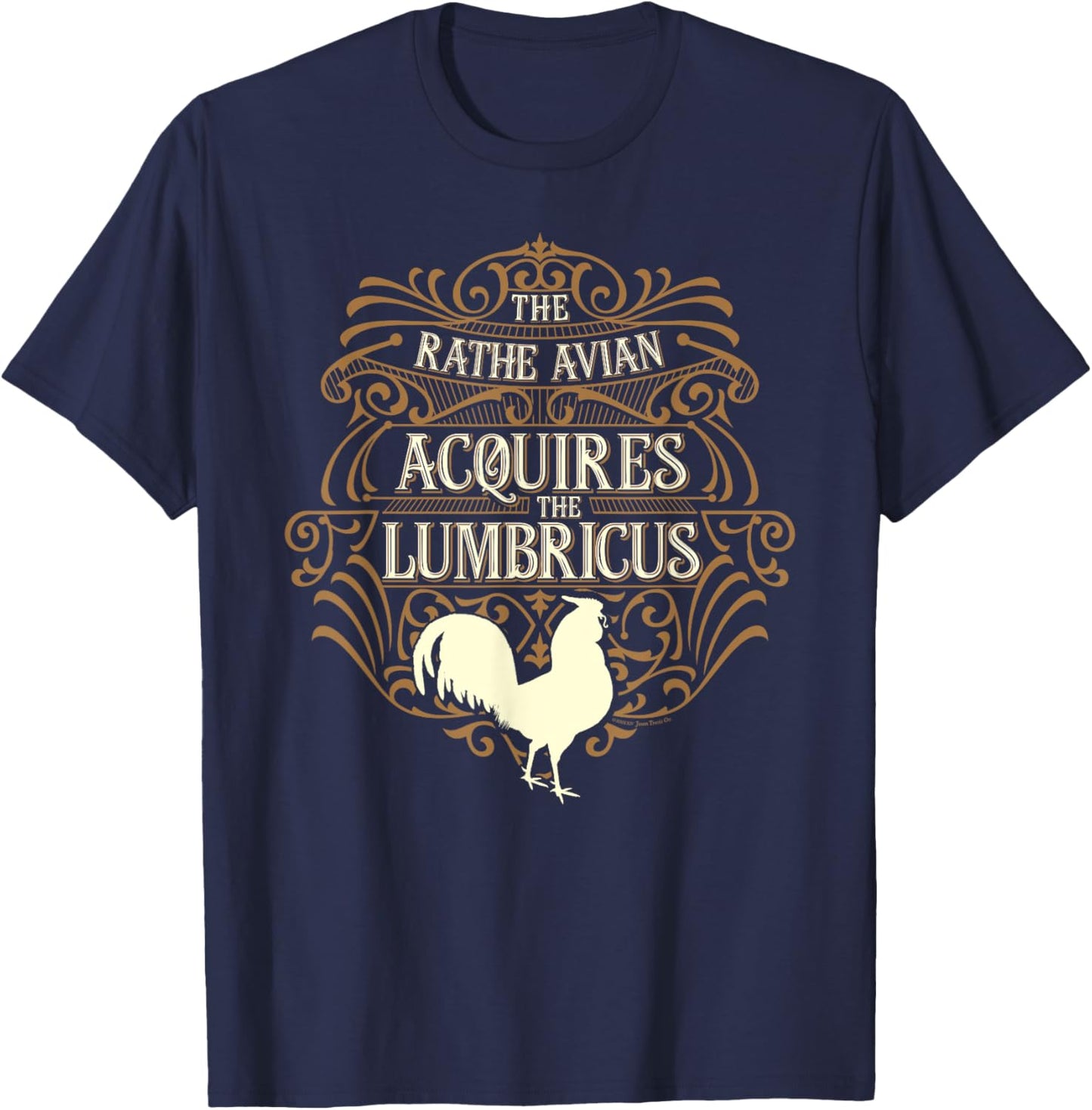 Early Bird Gets The Worm Funny Motivational Novelty T-Shirt - T-Shirt | Navy