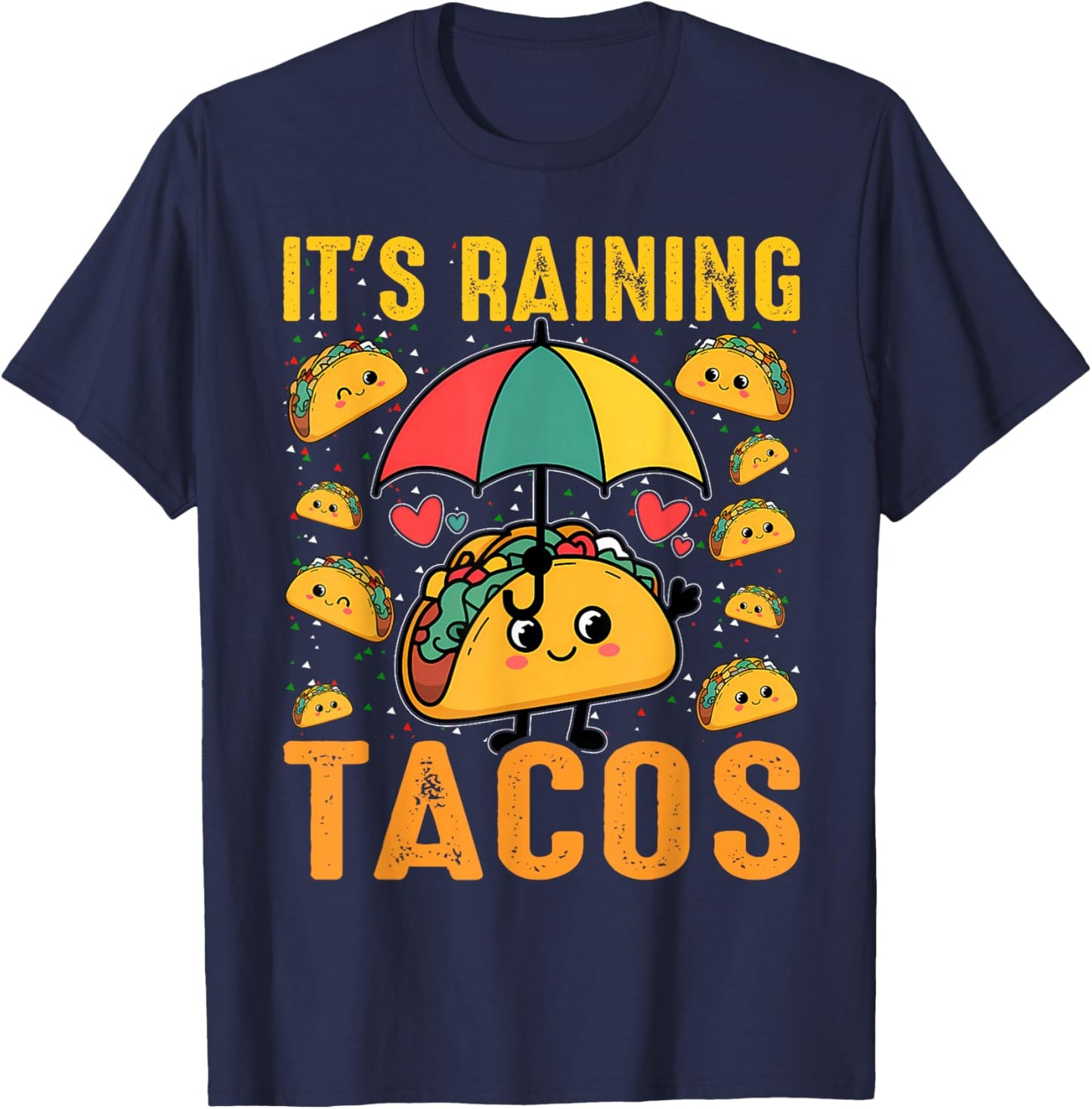It's Raining Tacos Funny Taco Lovers Kids Girls Boys T-Shirt - T-Shirt | Navy