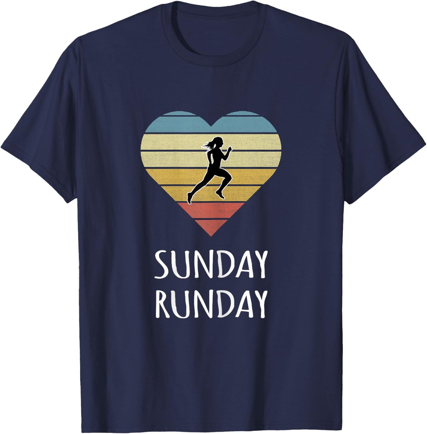 Sunday Runday Gift T-Shirt - T-Shirt | Navy