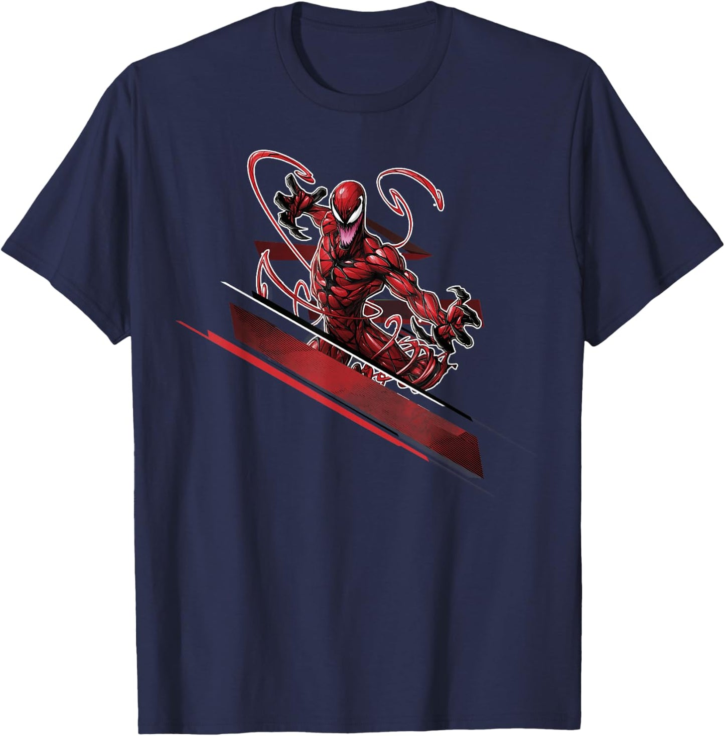 Marvel Carnage Action Pose Portrait T-Shirt - T-Shirt | Navy