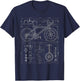 Bicycle gearbox diagram T-Shirt - T-Shirt | Navy