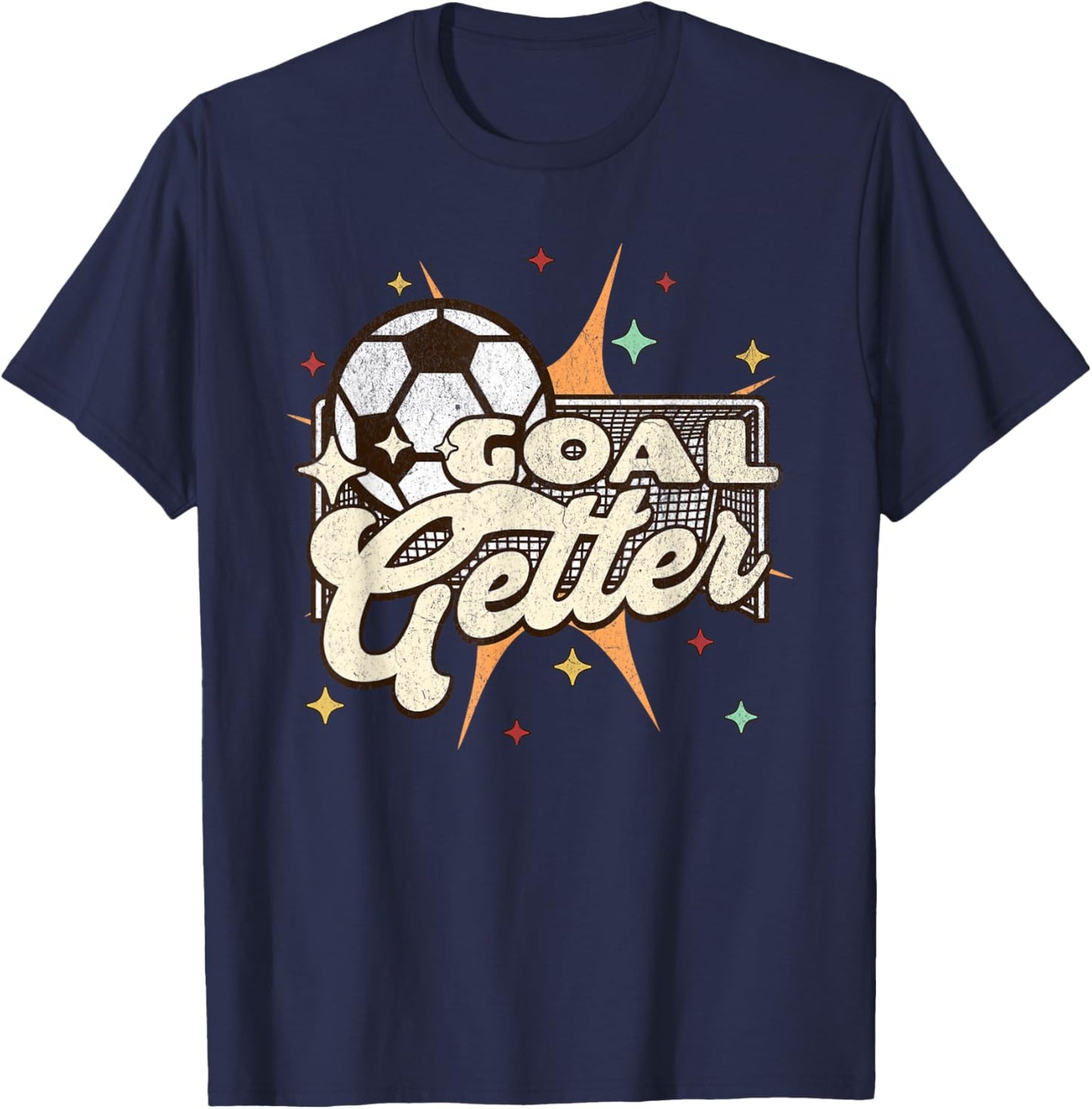 Soccer Player Goal Getter T-Shirt - T-Shirt | Navy