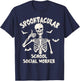 Spooktacular School Social Worker Funny Skeleton Halloween T-Shirt - T-Shirt | Navy